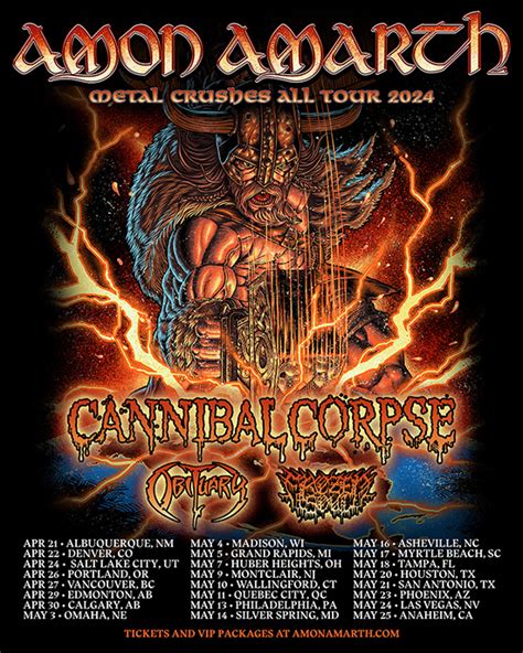 Amon Amarth tour dates & tickets 2024 